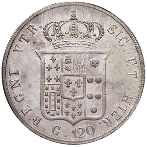 reverse: NAPOLI Ferdinando II (1830-1859) Piastra 1856 - Magliocca 566 AG (g 27,39). SPL+