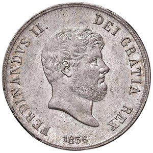 obverse: NAPOLI Ferdinando II (1830-1859) Piastra 1856 - Magliocca 566 AG (g 27,52) Colpetti al bordo. SPL+