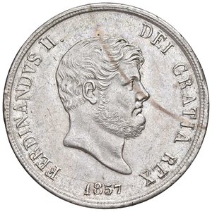 obverse: NAPOLI Ferdinando II (1830-1859) Piastra 1857 - Nomisma 968 AG (g 27,48). BB-SPL