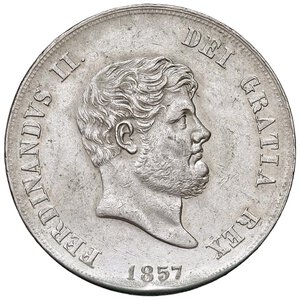 obverse: NAPOLI Ferdinando II (1830-1859) Piastra 1857 - Nomisma 968 AG (g 27,50). BB