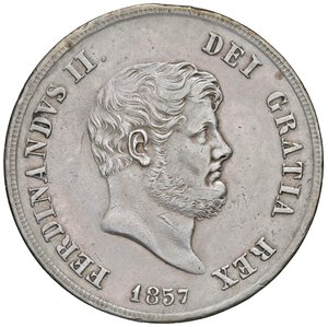 obverse: NAPOLI Ferdinando II (1830-1859) Piastra 1857 - Nomisma 968 AG (g 27,53). BB