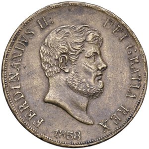 obverse: NAPOLI Ferdinando II (1830-1859) Piastra 1858 - Lega (?) (g 24,20) Interessante falso d epoca. SPL