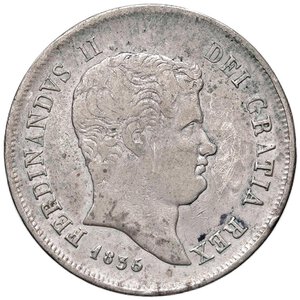 obverse: NAPOLI Ferdinando II (1830-1859) Mezza Piastra 1835 6 su 5 (?) - Magliocca 575 AG (g 13,64) Piccole macchie. qBB