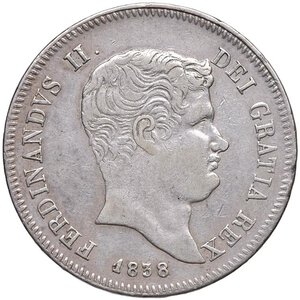 obverse: NAPOLI Ferdinando II (1830-1859) Mezza piastra 1838 - Nomisma 986 AG (g 13,68). BB