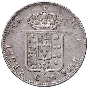 reverse: NAPOLI Ferdinando II (1830-1859) Mezza piastra 1838 - Nomisma 986 AG (g 13,68). BB