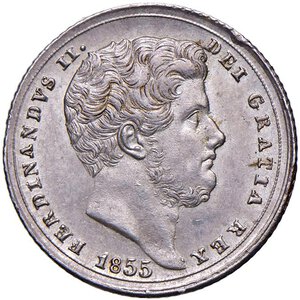 obverse: NAPOLI Ferdinando II (1830-1859) Tarì 1855 - Nomisma 1033 AG (g 4,60). SPL+