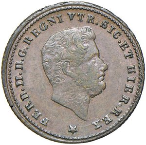 obverse: NAPOLI Ferdinando II (1830-1859) Tornese 1854 - Magliocca 781 CU (g 2,84). BB+