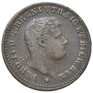 obverse: NAPOLI Ferdinando II (1830-1859) Mezzo tornese 1833 - Magliocca 786 CU (g 1,68) RRRR. BB