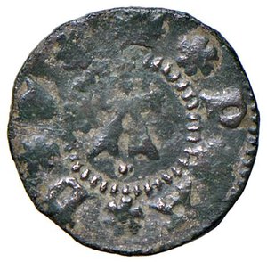 obverse: PADOVA Francesco II da Carrara (1390-1405) Quattrino da 2 denari - Biaggi 1748 AE (g 0,94). BB+