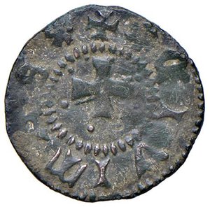 reverse: PADOVA Francesco II da Carrara (1390-1405) Quattrino da 2 denari - Biaggi 1748 AE (g 0,94). BB+