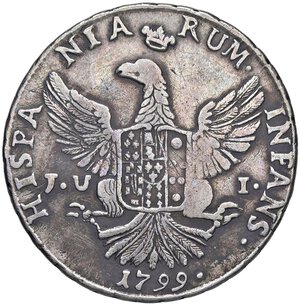 reverse: PALERMO Ferdinando III (1759-1816) 12 Tarì 1799 - Serio 292 AG (g 26,99). MB+