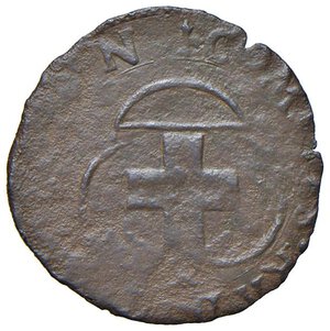 obverse: PASSERANO Anonime dei Radicati (1581-1598) Contraffazione della parpaiola di Savoia - cfr. MIR 908 CU (g 0,81) RR. MB