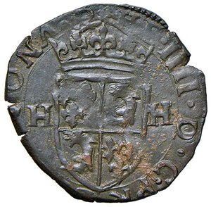 obverse: PASSERANO Ercole Radicati (1585-1587) Grosso dozzeno - MIR 942 MI (g 2,46) RR. BB