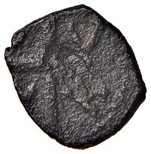 reverse: SALERNO Guglielmo (1111-1127) Frazione di follaro - Biaggi 2277 CU (g 2,96). BB+