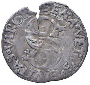 obverse: SIENA Repubblica (1404-1555) Grosso da 7 soldi - MIR 536 (segno 71) Frattura di tondello. Con cartellino da vecchia raccolta. BB