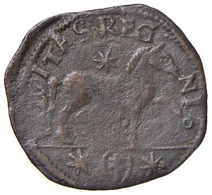 reverse: TAGLIACOZZO Federico III d’Aragona (1496-1501) Cavallo - MIR (Italia Meridionale Continentale). Zecche Minori) 799 (indicato R/3) CU (g 1,34) RRR. MB/BB