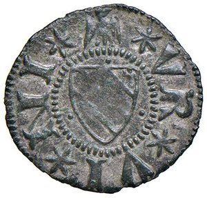 reverse: URBINO Federico di Montefeltro (1442-1482) Picciolo - Cav. 14 MI (g 0,62) R Argentatura ancora presente. SPL