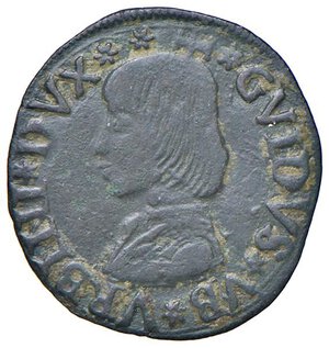 obverse: URBINO Guidobaldo I da Montefeltro (1482-1508) Quattrino - Cav. 36 CU (g 1,01) R. BB-SPL