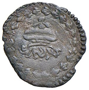 reverse: URBINO Guidobaldo II della Rovere (1538-1574) Quattrino - Cav. 123 CU (g 0,51). BB+