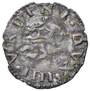 reverse: URBINO Guidobaldo II della Rovere (1538-1574) Soldo - Cav. 127 AG (g 0,30) Con cartellino da vecchia raccolta. BB