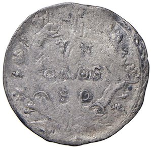 reverse: URBINO Francesco Maria II (1574-1624) Grosso di modulo largo, variante con caratteri piccoli - Cavicchi 220 AG (g 2,29) Lieve piegatura di tondello. qBB/BB