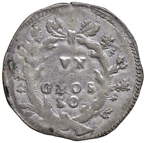 reverse: URBINO Francesco Maria II (1574-1624) Grosso di modulo largo, variante con caratteri piccoli - Cavicchi 220 AG (g 2,29) Ossidazione al R/. BB+