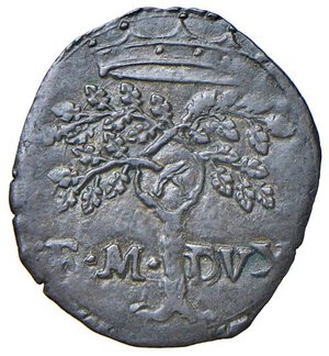 obverse: URBINO Francesco Maria II (1574-1624) Quattrino - Cavicchi 236 MI (g 0,59) Esemplare di grande qualità per il tipo. Con cartellino da vecchia raccolta. SPL