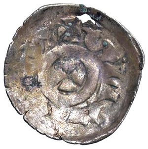 reverse: VENEZIA Orio Malipiero (1178-1192) Denaro - Biaggi 2759 MI (g 0,32) Ossidazioni e fessurazioni del tondello. SPL