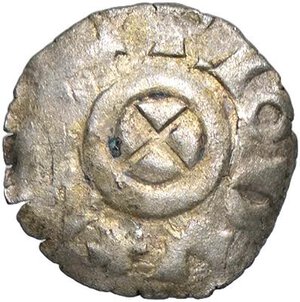 obverse: VENEZIA Orio Malipiero (1178-1192) Denaro - Biaggi 2759 MI (g 0,33). SPL