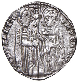 obverse: VENEZIA Giovanni Soranzo (1312-1328) Grosso - Pa. 2 AG (g 2,14) Minima porosità. BB+