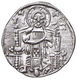 reverse: VENEZIA Giovanni Soranzo (1312-1328) Grosso - Pa. 2 AG (g 2,14) Minima porosità. BB+