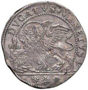 reverse: VENEZIA Pietro Grimani (1741-1752) Ducato sigla A B - Pa. 19 AG (g 22,62) Schiacciature ai margini, lucidato. BB+