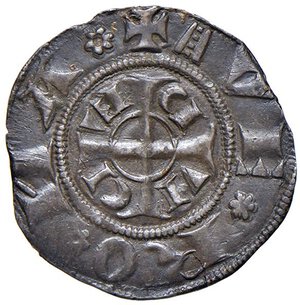 obverse: VERONA Cangrande I della Scala (1308-1329) Grosso da 20 denari - MIR 313 AG (g 1,20) Minimi colpetti e depositi al D/. Con cartellino da vecchia raccolta. BB