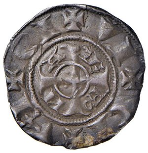 reverse: VERONA Cangrande I della Scala (1308-1329) Grosso da 20 denari - MIR 313 AG (g 1,20) Minimi colpetti e depositi al D/. Con cartellino da vecchia raccolta. BB