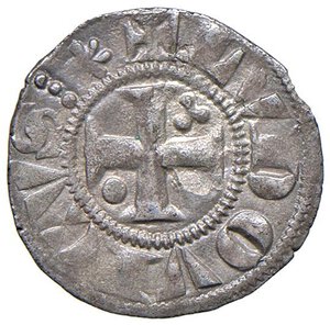 reverse: SAVOIA Ludovico I di Vaud (1285-1302) Denaro con il Tempio - MIR 52 MI (g 0,99) RRR Esemplare di insolita ed altissima qualita  per la tipologia. Argentatura e rilievi praticamente integri. SPL-FDC