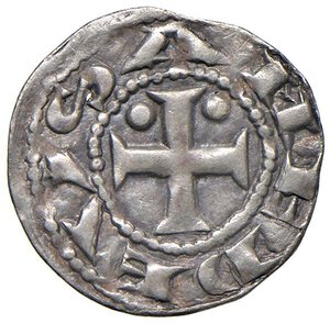 obverse: SAVOIA Amedeo III (1103-1148) Denaro secusino I Tipo - MIR 15b  AG (g 0,82). SPL