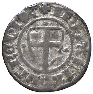 reverse: SAVOIA Amedeo VI (1343-1383) Forte escucellato I tipo  - MIR 84c MI (g 0,97) NC. BB+