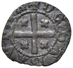 reverse: SAVOIA Amedeo VIII Conte (1398-1416) Obolo di bianchetto - MIR 128e MI (g 0,81) NC. BB+