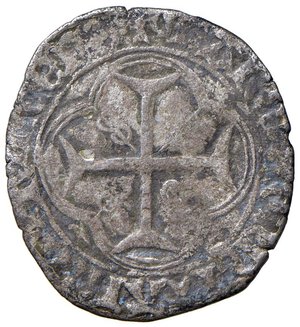 reverse: SAVOIA Ludovico (1440-1465) Doppio bianco - MIR 208 AG (g 2,80) Macchie. qBB