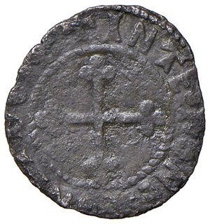 reverse: SAVOIA Filippo II (1496-1497) Quarto di IV tipo  - MIR 286 (R8) MI (g 0,69) RRRR Non ci risultano, dai passaggi presenti sui portali dedicati, altri esemplari apparsi in asta. BB