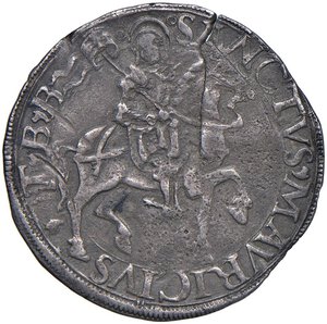 reverse: SAVOIA Carlo II (1504-1553) Da 5 Grossi o Cornuto debole - MIR 369a AG (g 4,45) RR Frattura del tondello. qBB