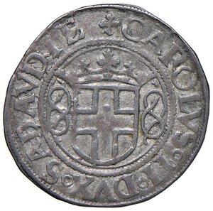 obverse: SAVOIA Carlo II (1504-1553) Aosta - Grosso s.d. - MIR 387d MI (g 2,00) NC. qSPL