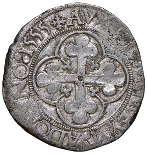 reverse: Emanuele Filiberto (1553-1580) 4 Grossi 1555 - MIR 518a MI (g 5,53) R. BB+