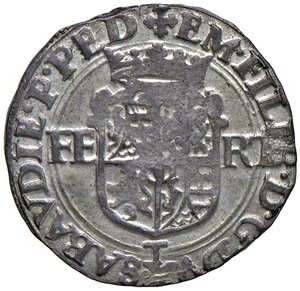 obverse: Emanuele Filiberto (1553-1580) Bianco 1573 Torino - MIR 520ac AG (g 4,57) NC Ottima argentatura. SPL+