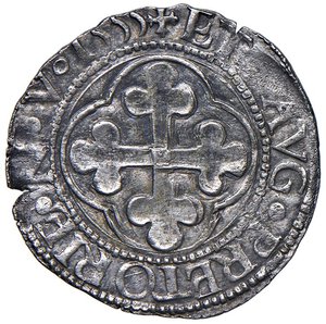 reverse: Emanuele Filiberto (1553-1580) Grosso 1555 - MIR 529b MI (g 2,15) NC. SPL