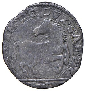 obverse: Carlo Emanuele I (1580-1630) Cavallotto 1612 - MIR 658b MI (g 2,41) NC. qBB/BB