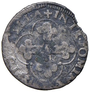 reverse: Carlo Emanuele I (1580-1630) Soldo 1581 - MIR 660a MI (g 1,57) R. qBB