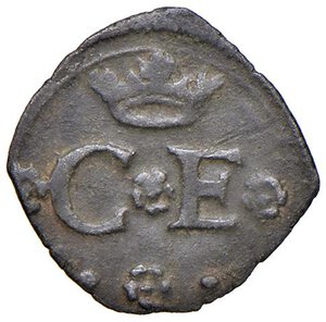 obverse: Carlo Emanuele I (1580-1630) Quarto di soldo II tipo - MIR 678 MI (g 0,79) NC. BB