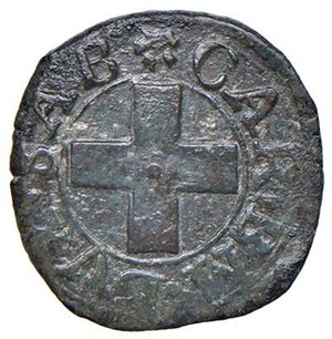 obverse: Carlo Emanuele I (1580-1630) Forte I tipo - MIR 685a MI (g 0,94) RRR. BB