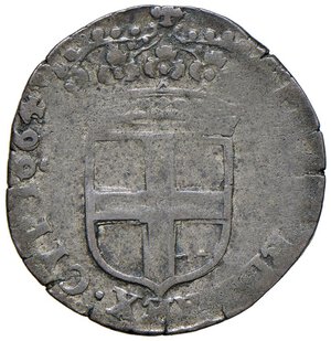 reverse: Carlo Emanuele II (1648-1675) 5 Soldi 1664 - MIR 932 MI (g 4,79) R. MB+